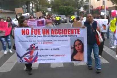 Protesta en la Ciudad de México: Demandas de justicia por la muerte de Karen Mariel