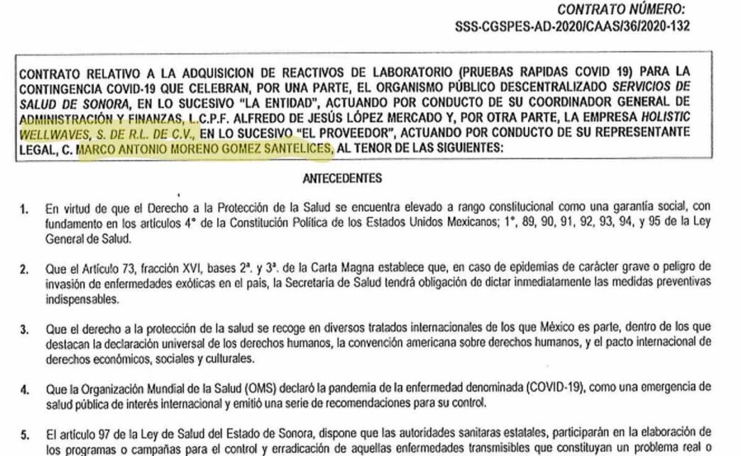 Empresas sancionadas por lavado en gobiernos fronterizos